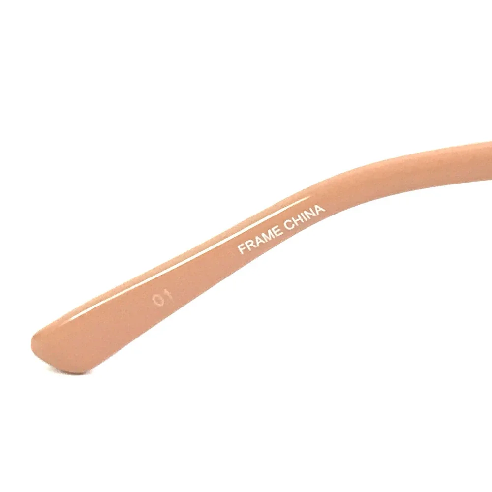 Bebe Eyeglasses Frames BB5163 650 BLUSH CRYSTAL White Cat Eye Full Rim 55-17-135